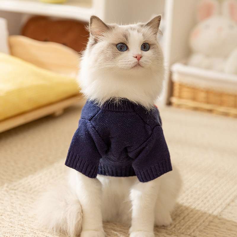 猫服  防寒服 | にこにこスマイル ニットセーター
