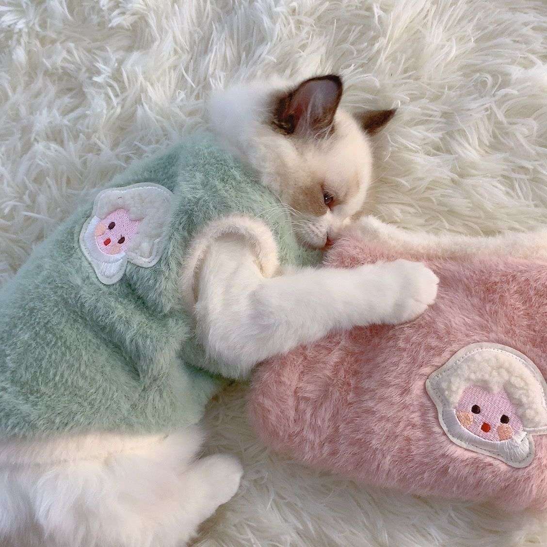 猫服  防寒服 | もこもこ猫ちゃんパジャマ