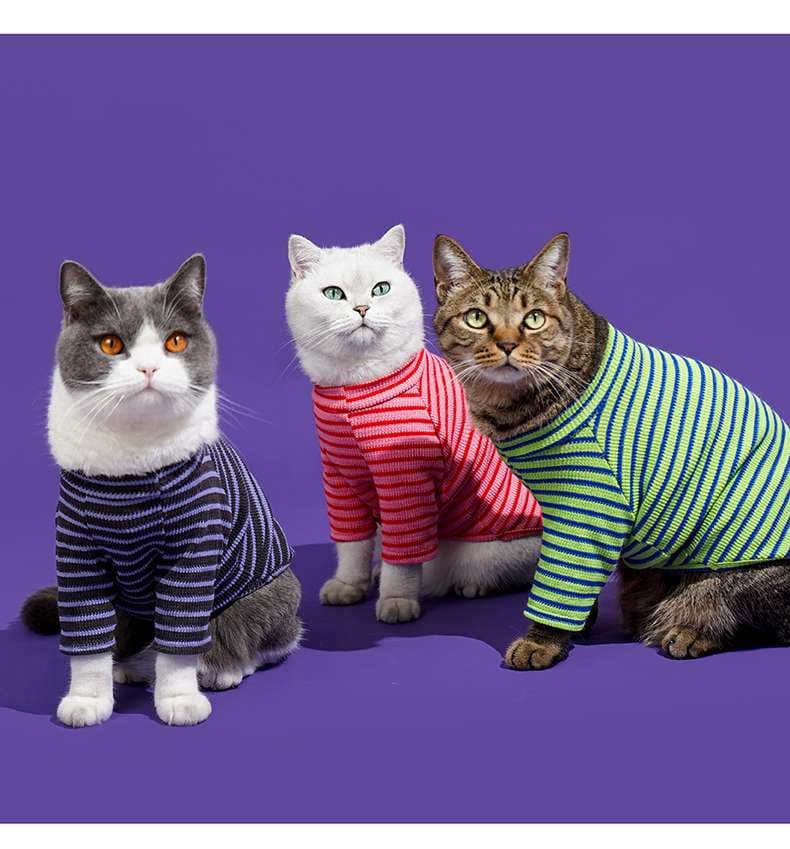 猫服  防寒服 | モコモコ猫ちゃん用タートルネックセーター