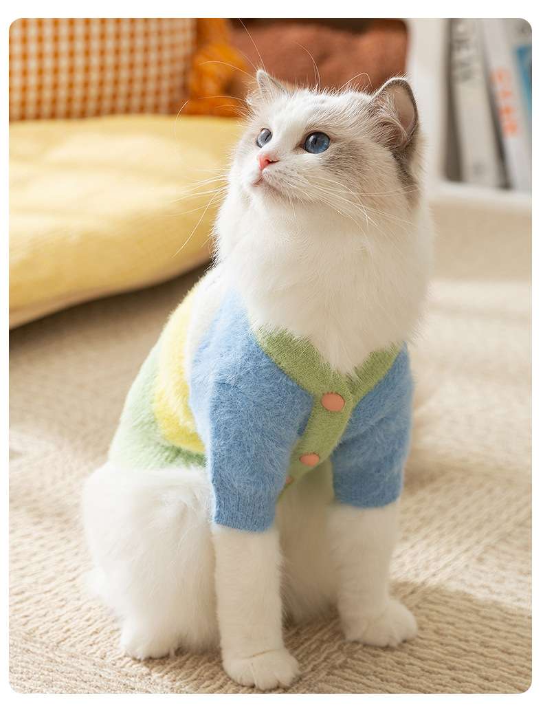猫服  防寒服 | もこもこペット用セーター