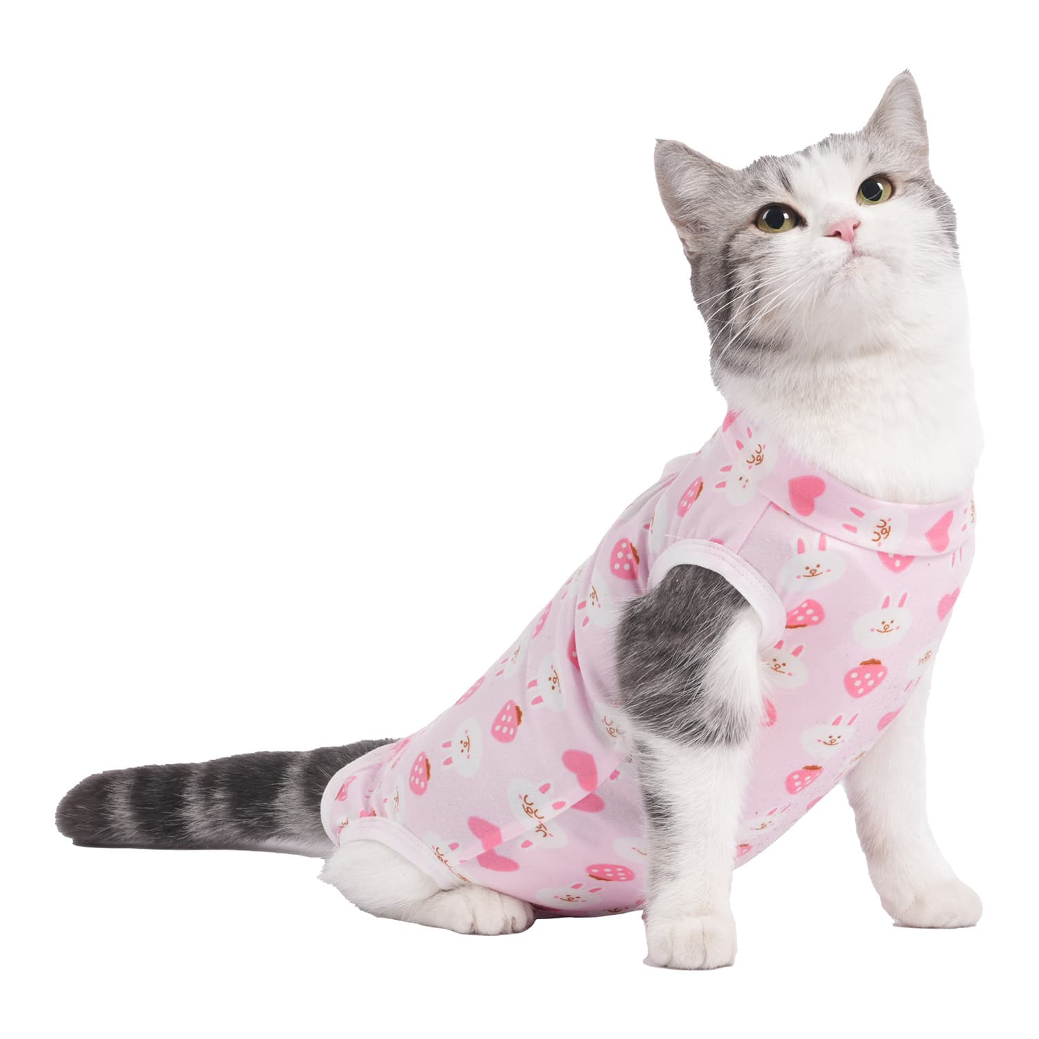 猫服  自由伸縮ノースリーブ術後服