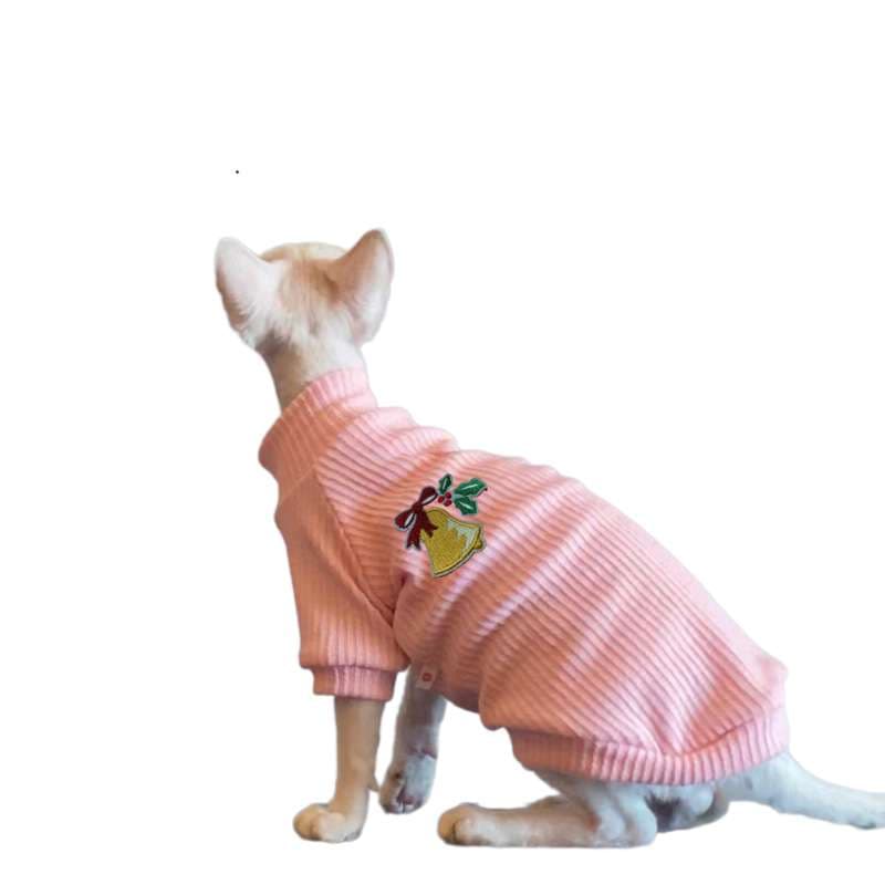 猫服  防寒服 | ネコちゃん用リブニットセーター