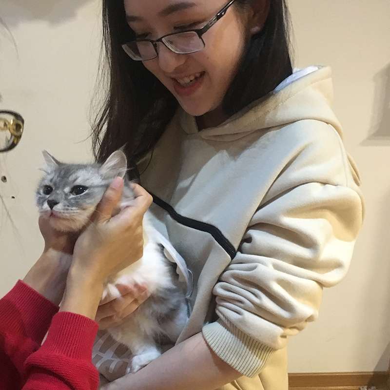 猫服  抱っこ服 | ねこ抱っこパーカー フィッシュボーン