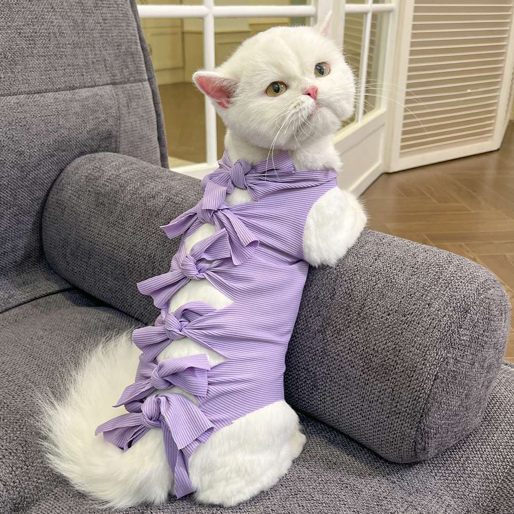 猫服  術後服 | もふもふ猫ちゃんの癒しリボン術後服