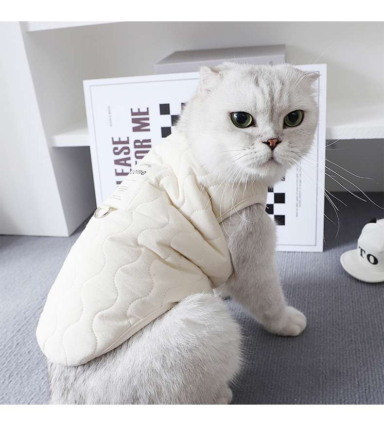 猫服  防寒服 | もこもこペット防寒ベスト