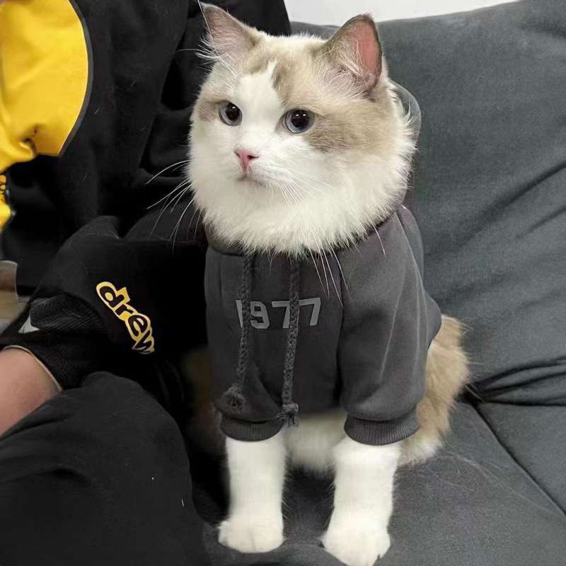 猫服  洋服 | 猫用パーカー数字プリント