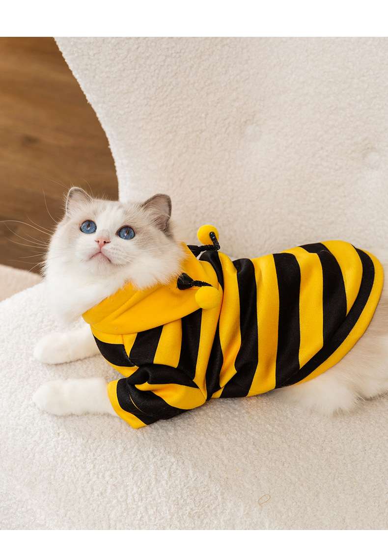猫服  コスプレ | ミツバチ風猫用コスチューム