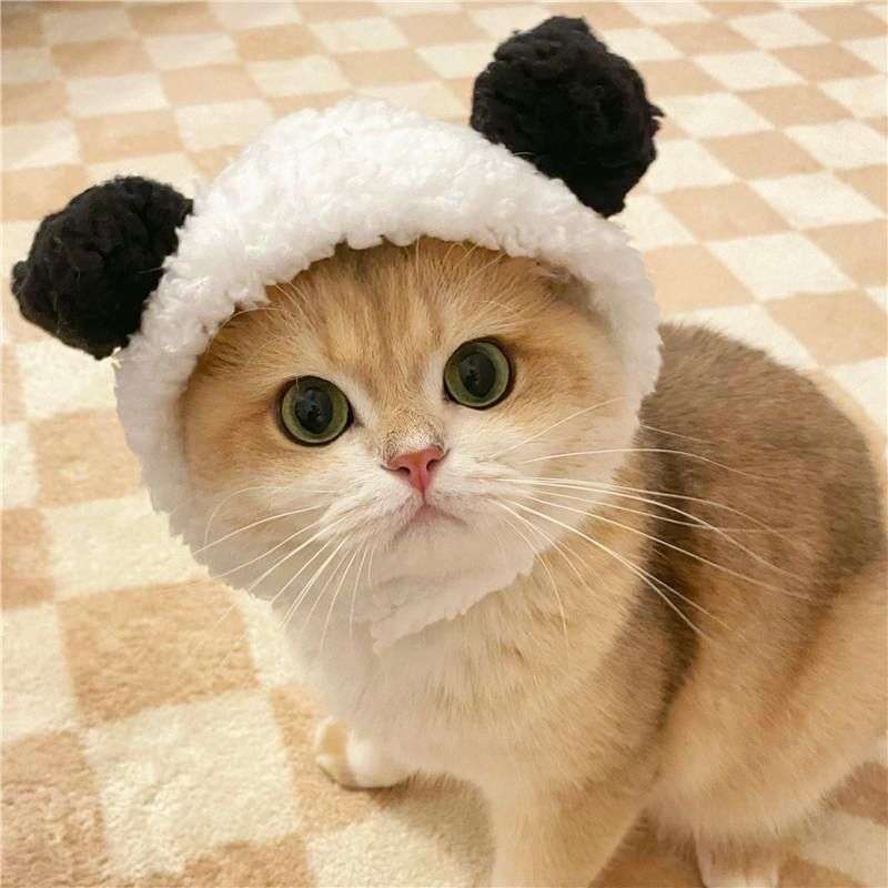 猫服  帽子 | もふもふ耳付き猫ちゃん帽子