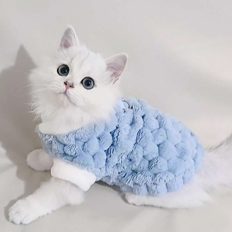 猫服  防寒服 | もふもふ天使の羽根ペット服