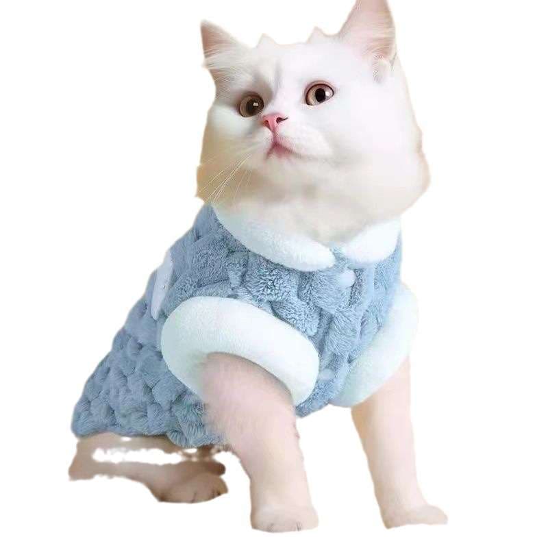 猫服  防寒服 | もこもこペット用ベスト