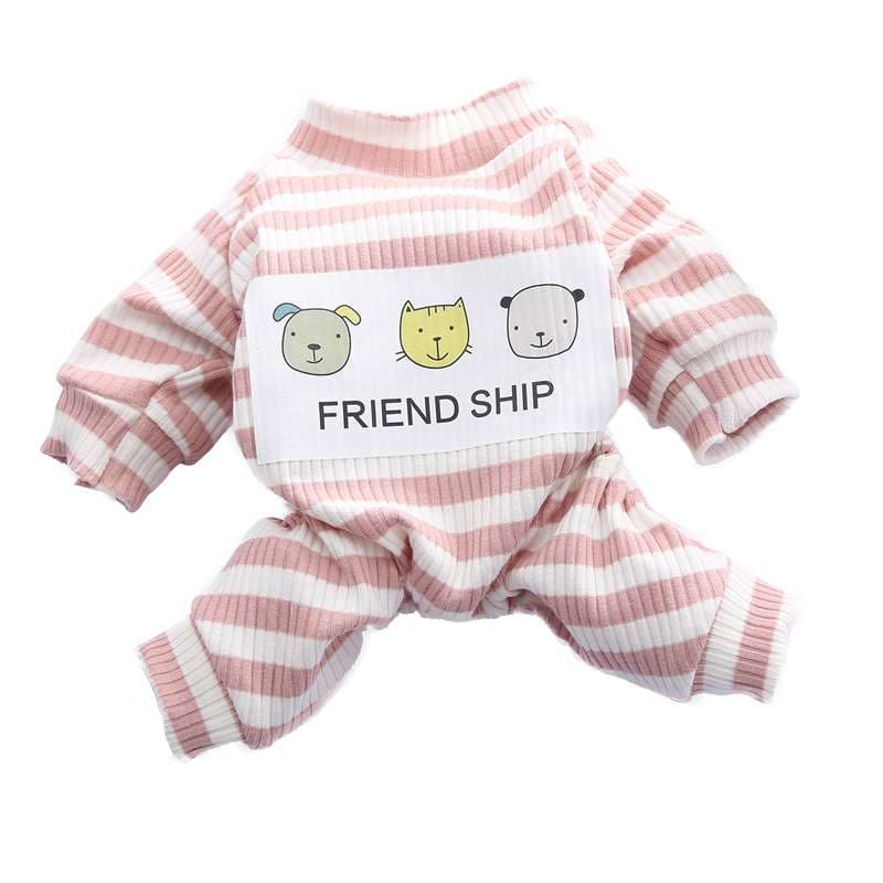 猫服  防寒服 | もこもこあったか猫ちゃん用フレンドシップつなぎ