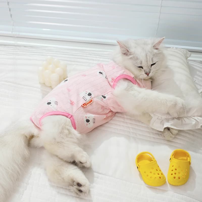 猫服  やさしい包み込み術後ケア服