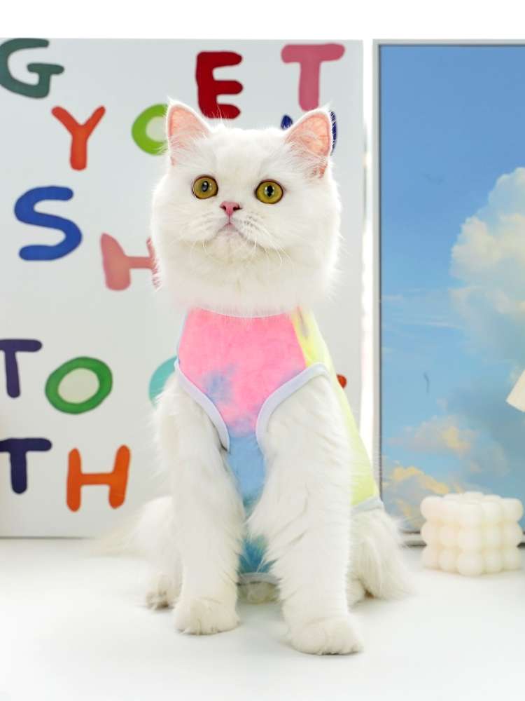 猫服  洋服 | ふわもこ猫ちゃんのストライプシャツ