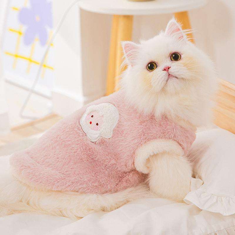猫服  防寒服 | もこもこペット用ベスト