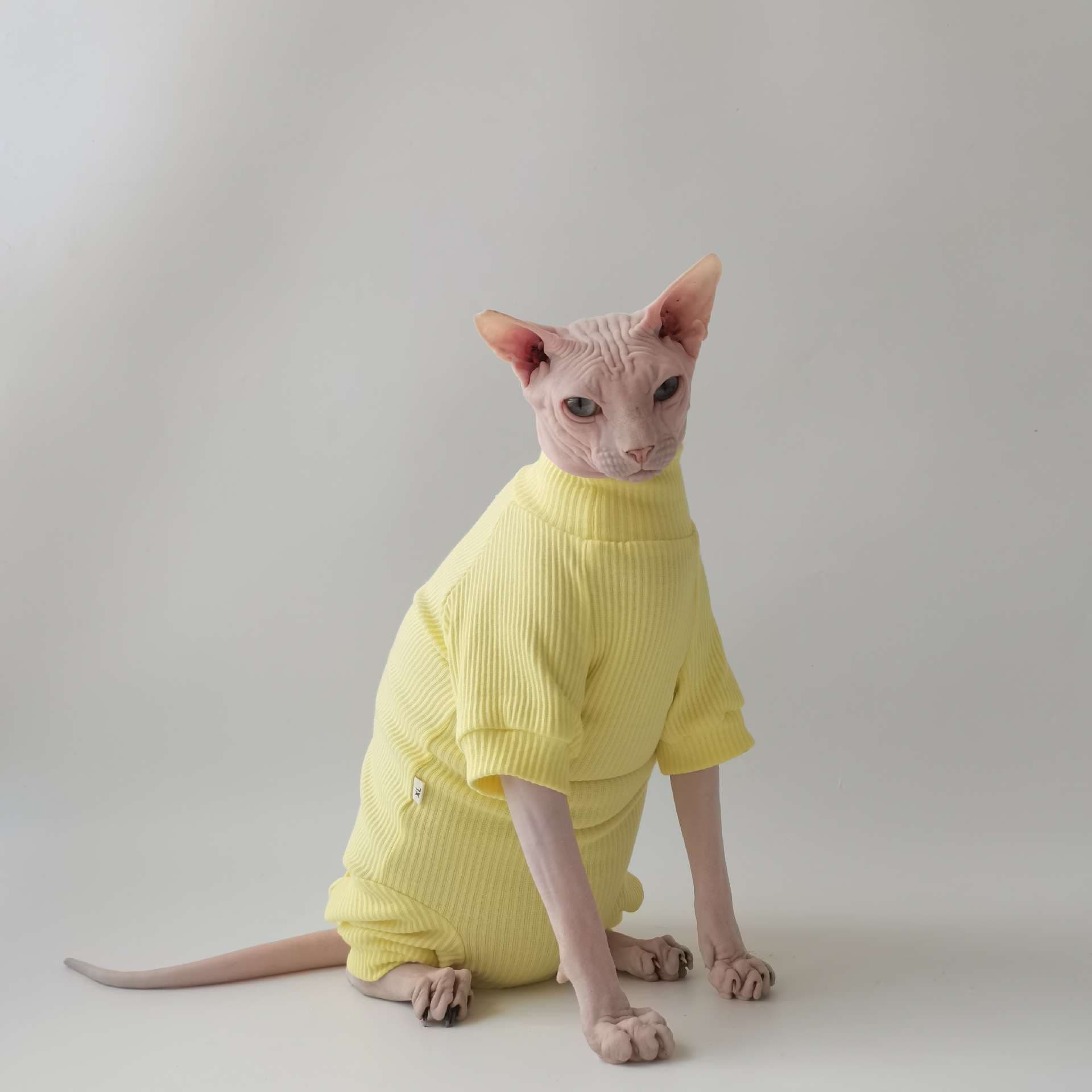 猫服  術後服 | やわらか無毛猫用タートルネック術後服