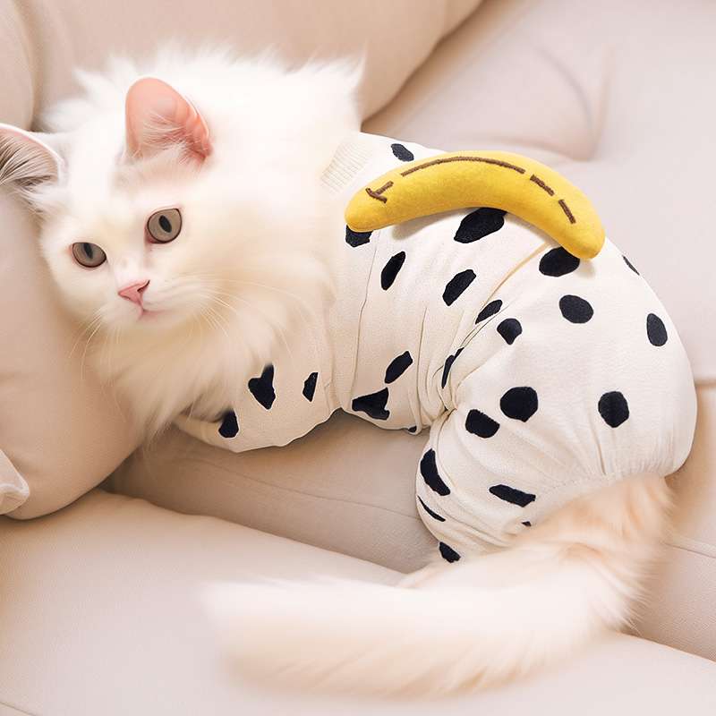 猫服  洋服 | もちもちバナナ柄ダルメシアン