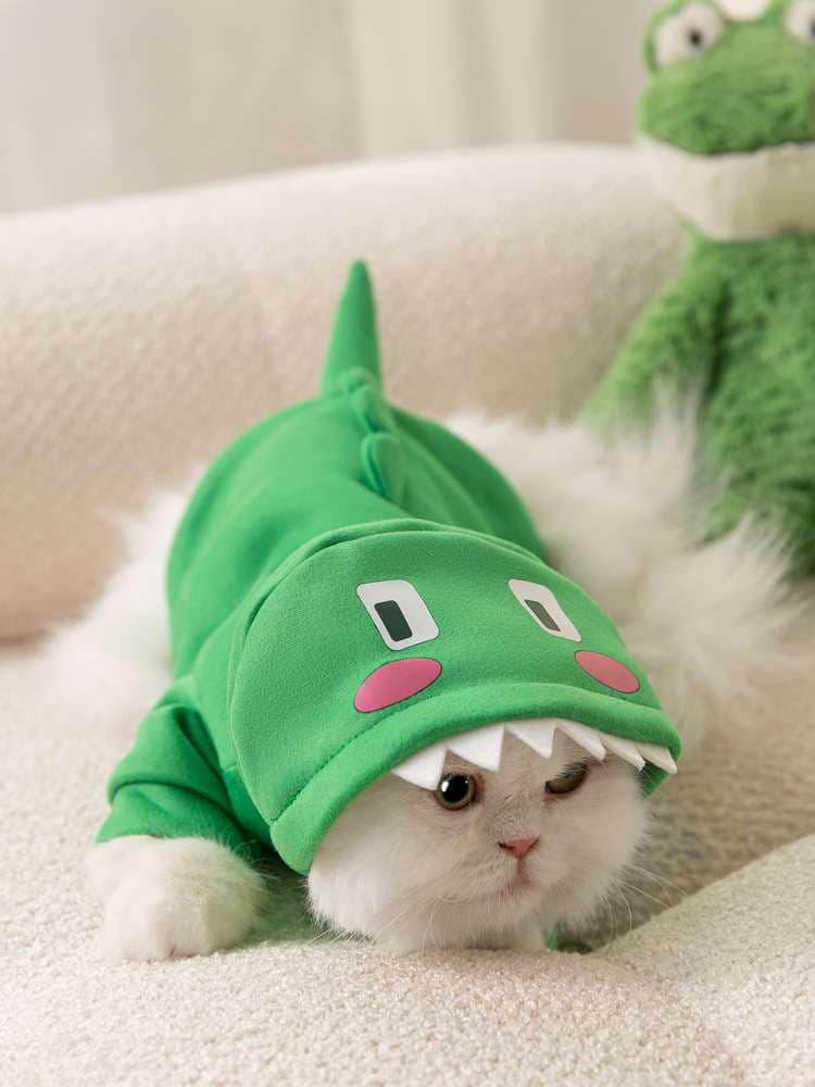 猫服  コスプレ | かわいい恐竜コスプレ猫用パーカー