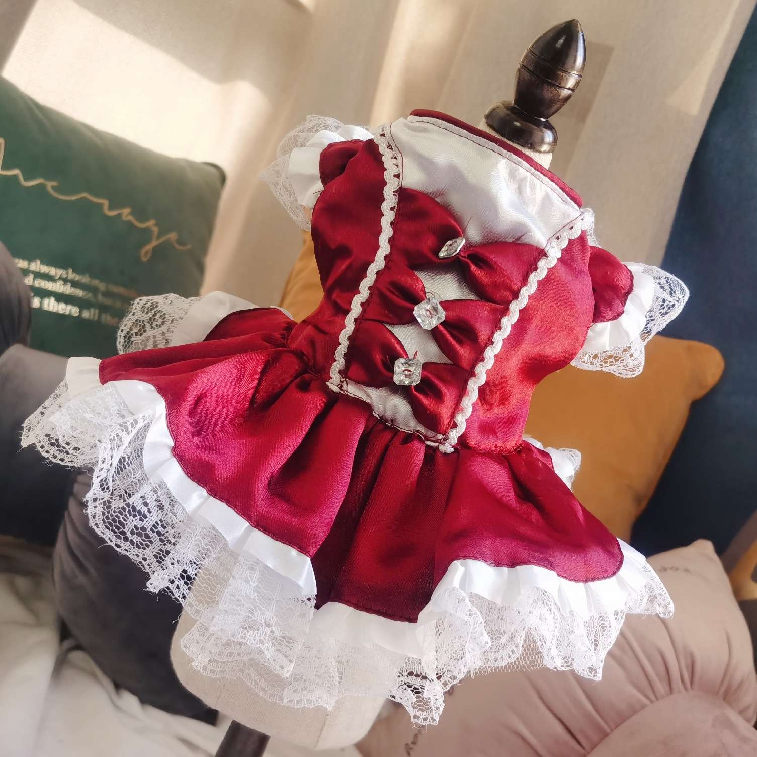 猫服  コスプレ | 猫用メイド風ドレス