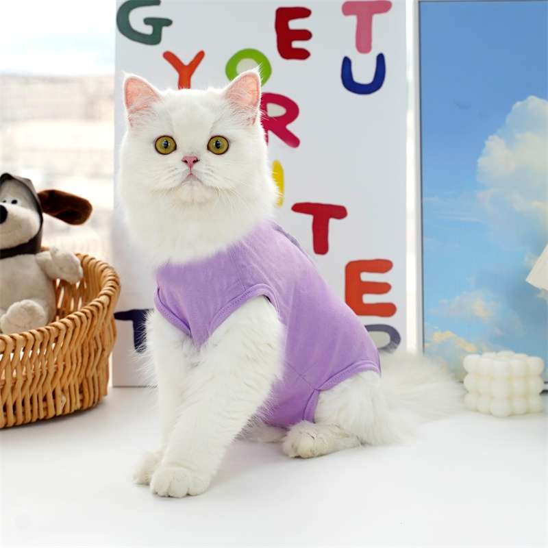 猫服  洋服 | ふわもこ猫ちゃんのストライプシャツ