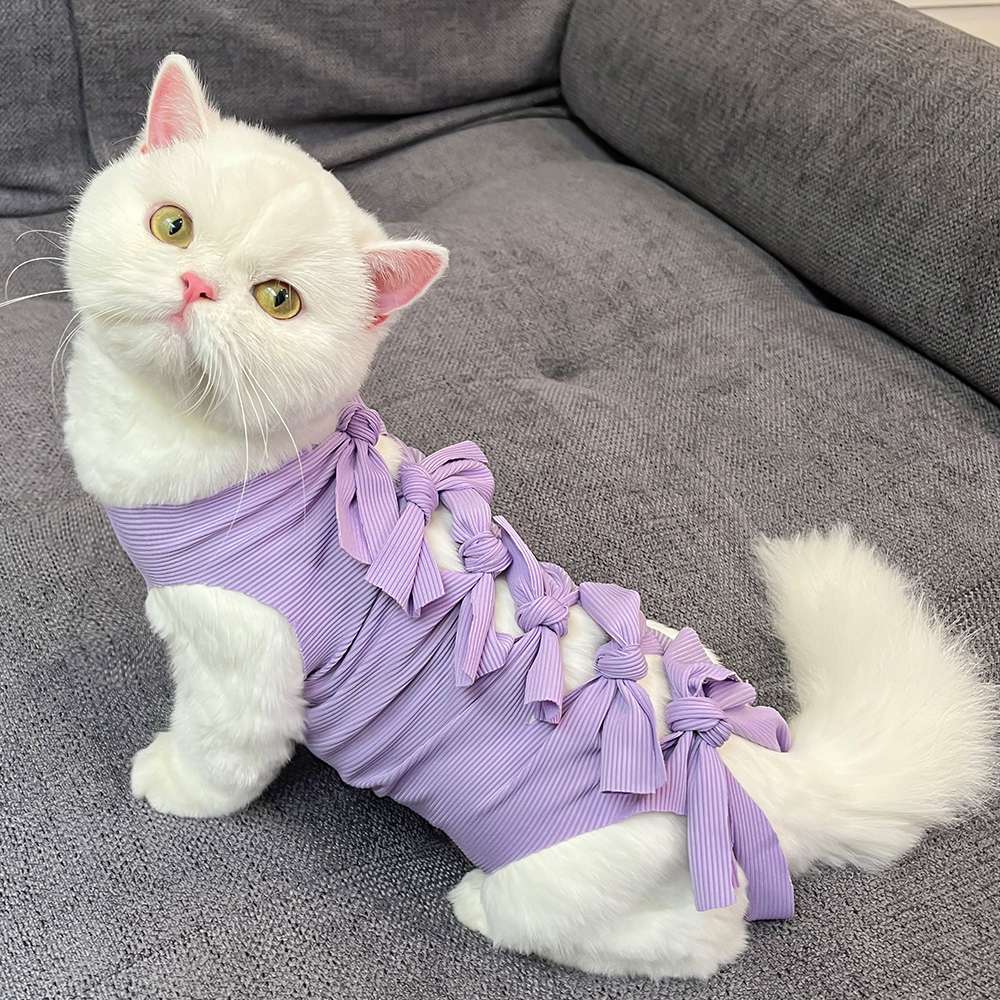 猫服  術後服 | もふもふ猫ちゃんの癒しリボン術後服