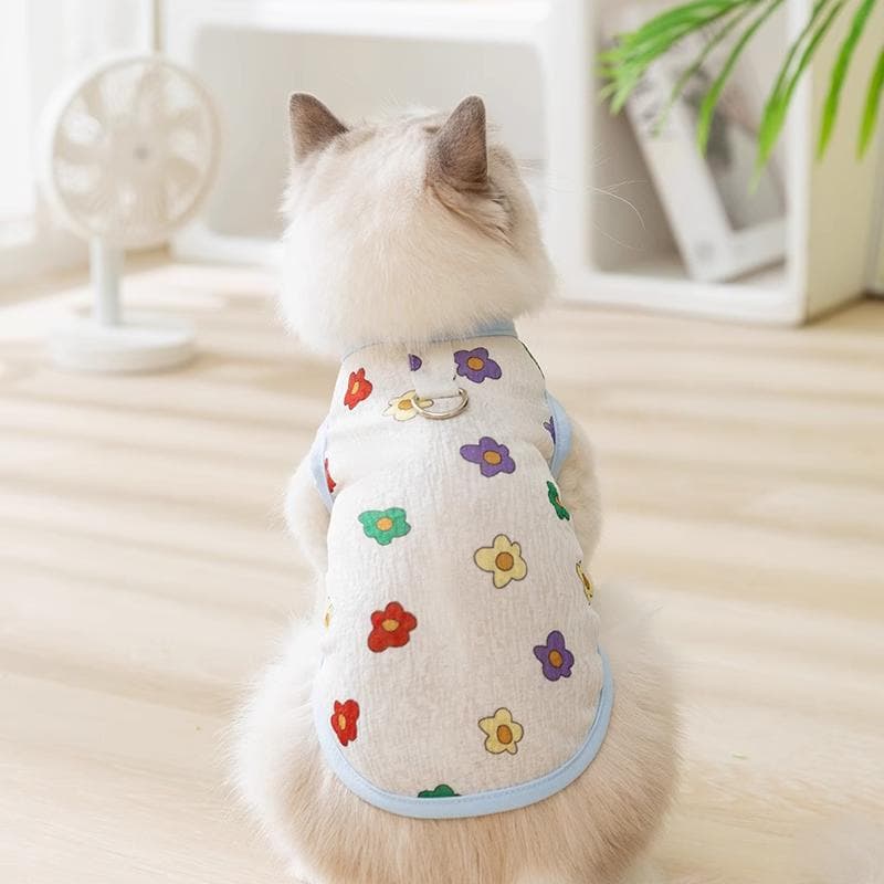 猫服  洋服 | 花柄キャットウェア