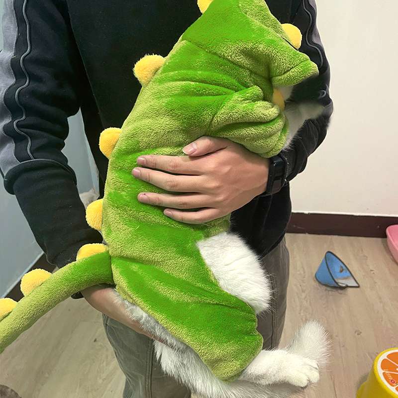 猫服  コスプレ | モフモフ恐竜パーカー 猫用コスチューム