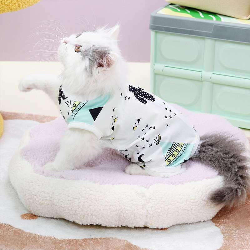 猫服  術後服 | ふわもこ猫ちゃん術後服キャンディ柄