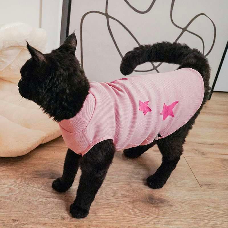 猫服  洋服 | ふわもこ星柄タンクトップ