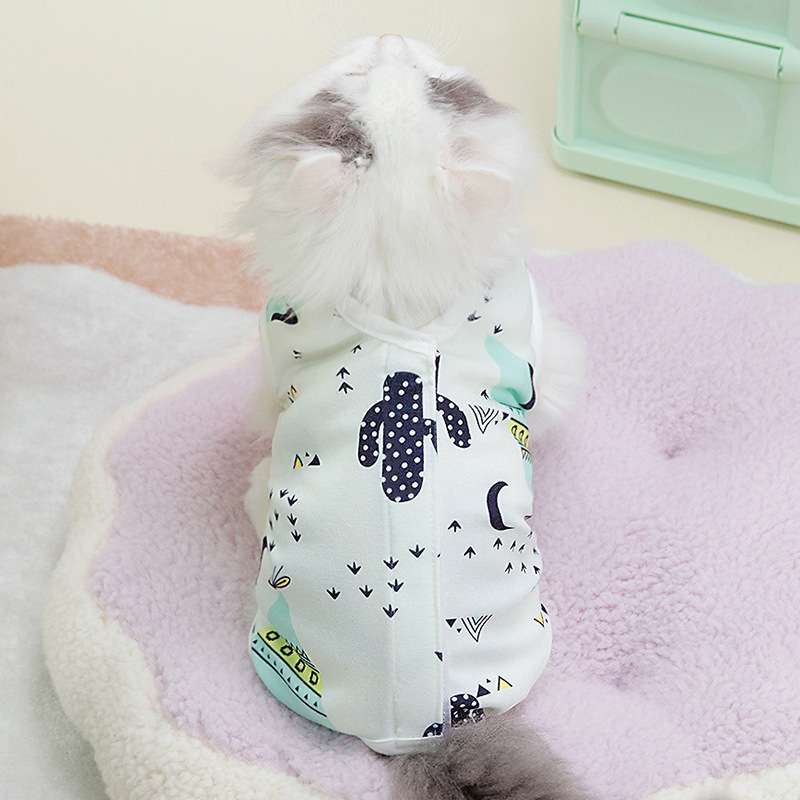 猫服  術後服 | ふわもこ猫ちゃん術後服キャンディ柄