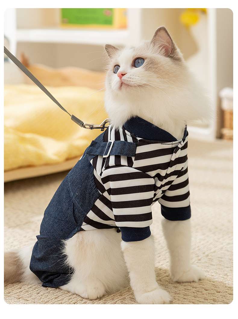 猫服  洋服 | もこもこネコちゃんつなぎパジャマ