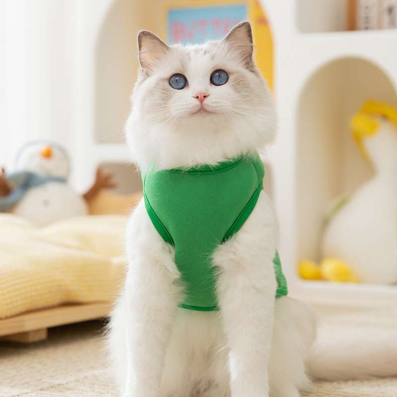 猫服  洋服 | 目玉付きサマーベスト猫用