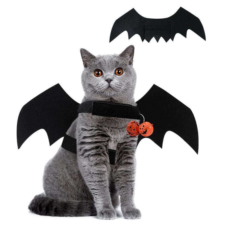 猫服  コスプレ | ハロウィン猫用コウモリ羽根コスチューム