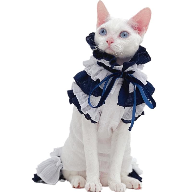 猫服 猫 エリザベスカラー | ふりふりメイド風エリザベスカラー