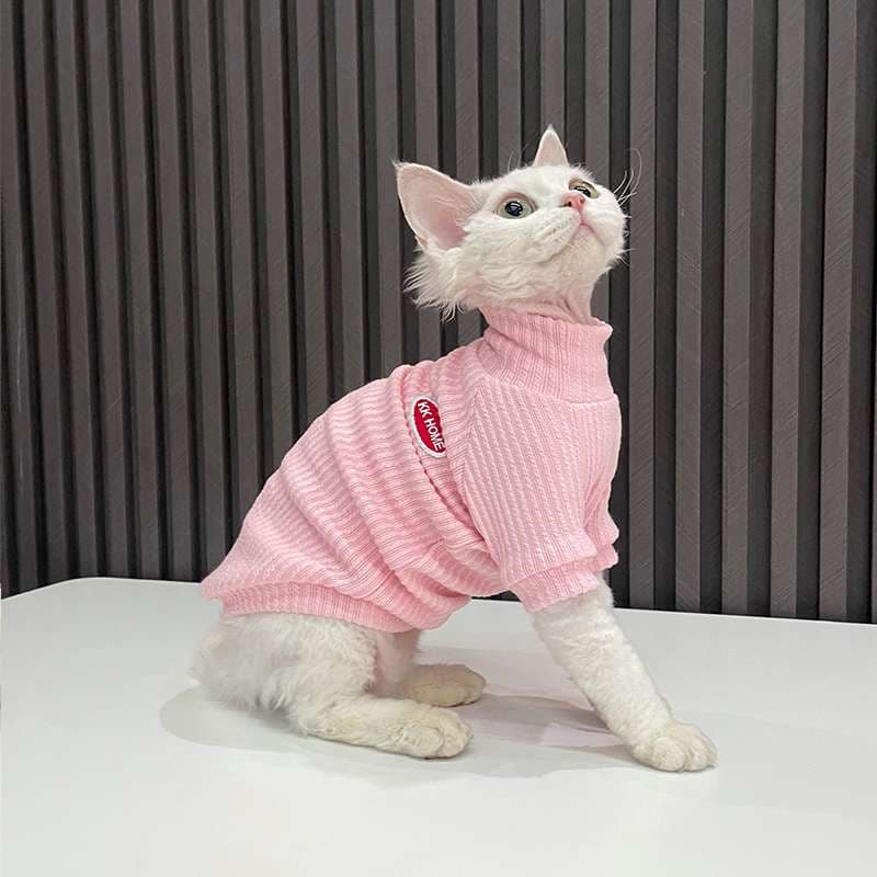 猫服  防寒服 | もこもこタートルネックセーター