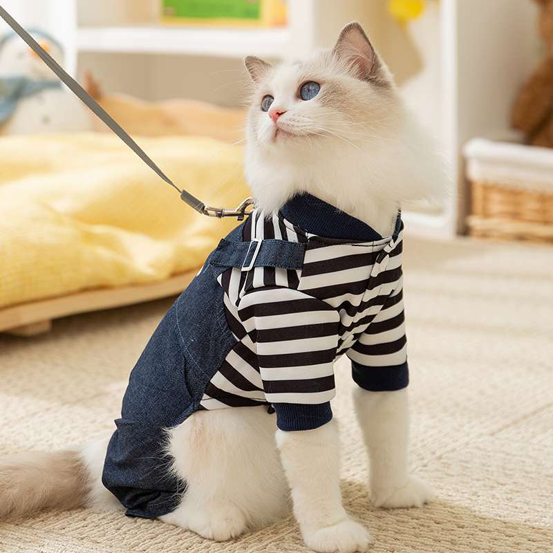 猫服  洋服 | もこもこネコちゃんつなぎパジャマ