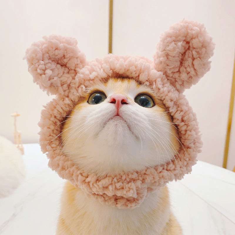 猫服  帽子 | もふもふ耳付き猫ちゃん帽子
