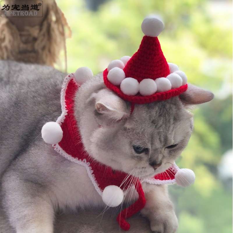猫服  コスプレ | ねこちゃん用クリスマスコスチューム