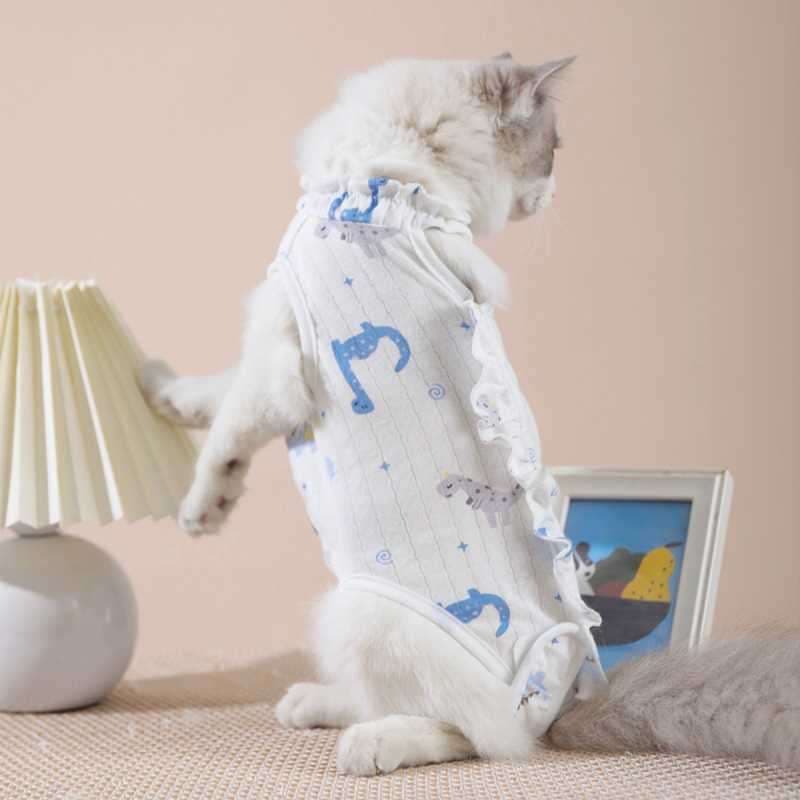 猫服  術後服 | もふもふ猫ちゃんの星空柄術後服