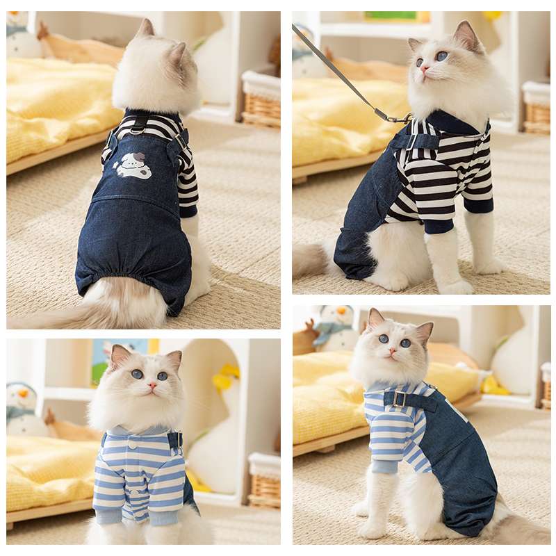 猫服  洋服 | もこもこネコちゃんつなぎパジャマ