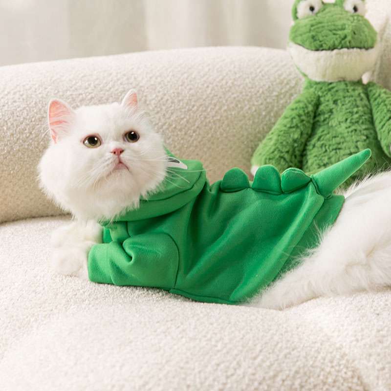 猫服  コスプレ | かわいい恐竜コスプレ猫用パーカー
