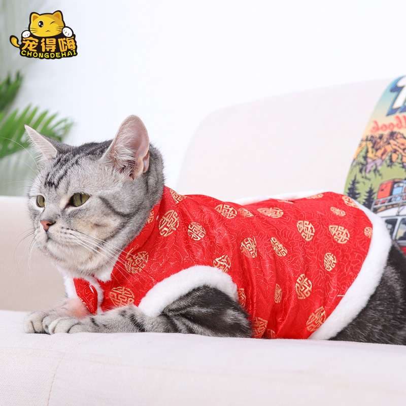猫服  防寒服 | 福々招き猫のお正月マント