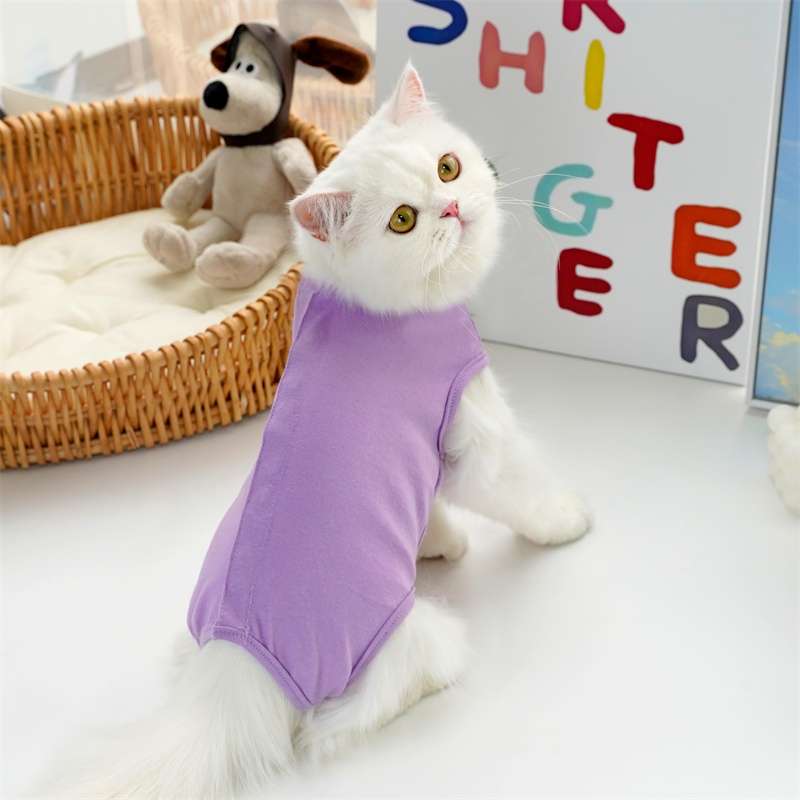 猫服  洋服 | ふわもこ猫ちゃんのストライプシャツ