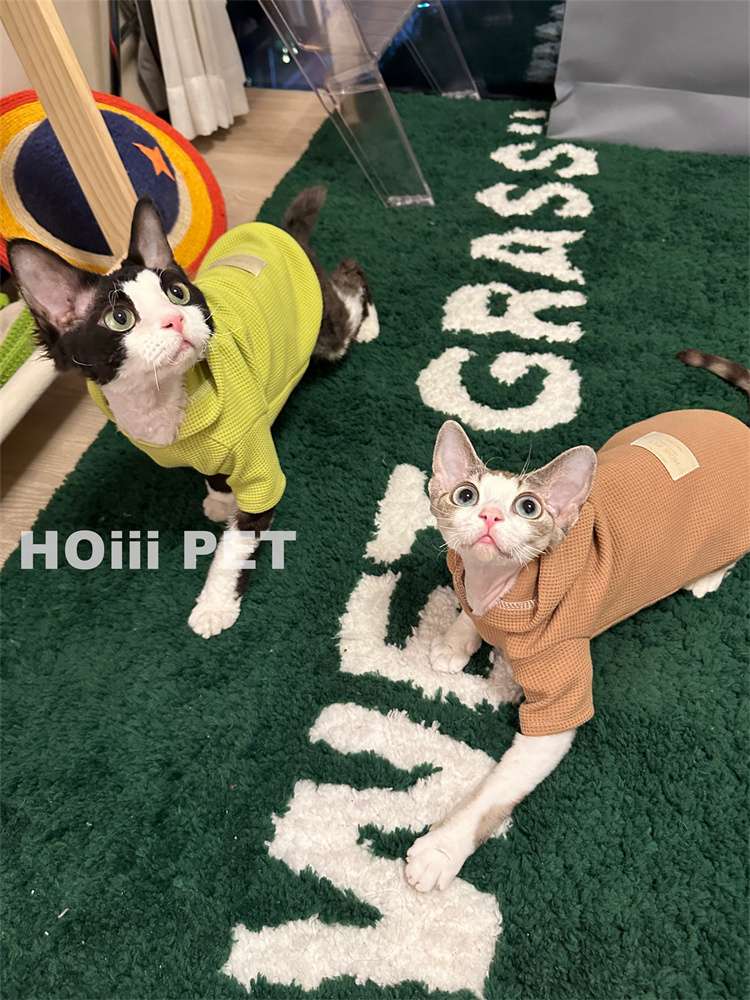 猫服  防寒服 | もこもこパーカー猫ちゃん快適ウェア
