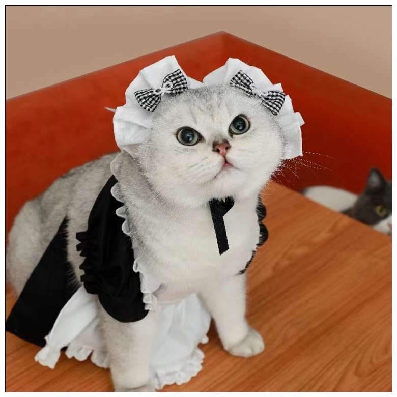 猫服  コスプレ | メイド風フリルドレス猫用コスチューム