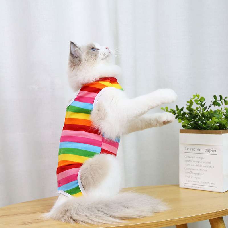 猫服  洋服 | ねこちゃん用かわいい総柄ロンパース