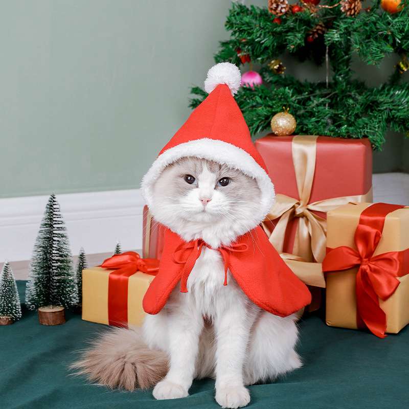 猫服  コスプレ | トナカイ風ペット用ケープフード