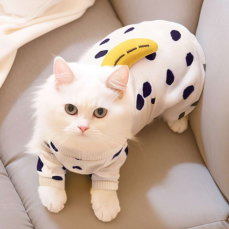 猫服  洋服 | もちもちバナナ柄ダルメシアン