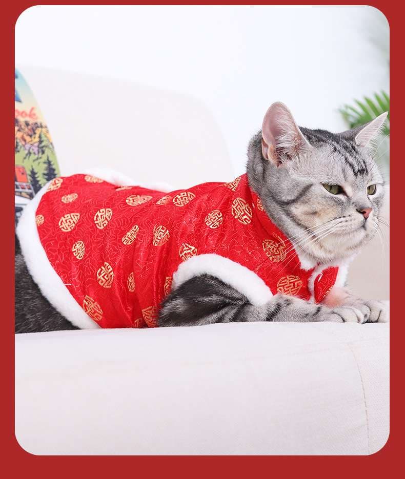 猫服  防寒服 | 福々招き猫のお正月マント