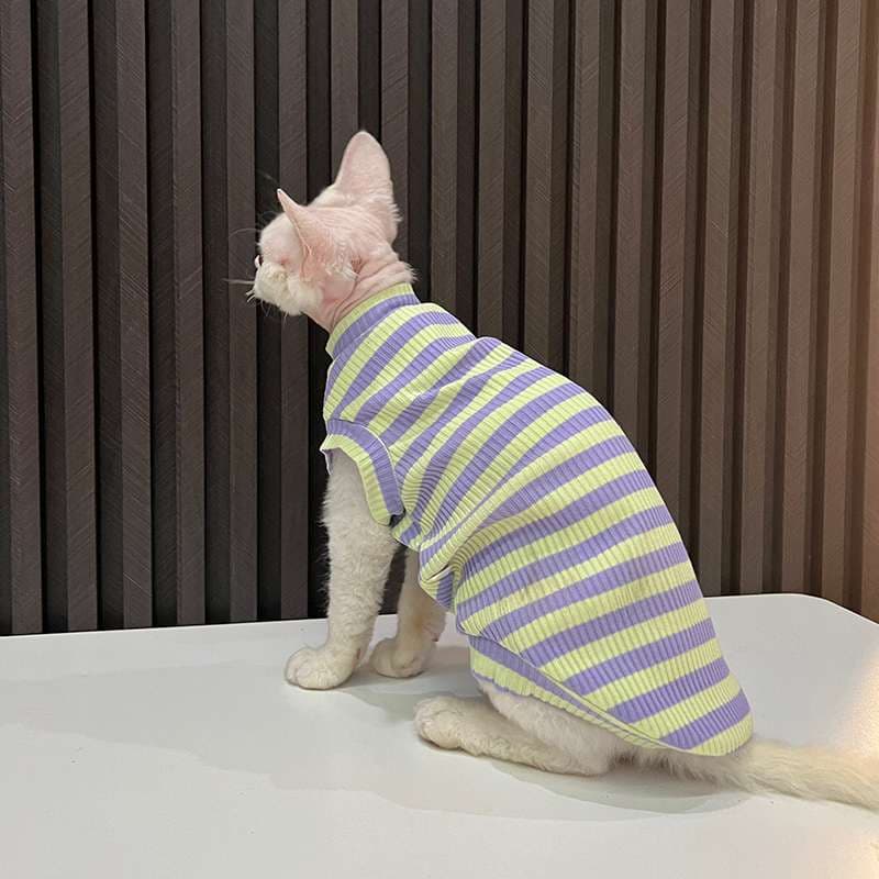 猫服  洋服 | 猫用ボーダータンクトップ