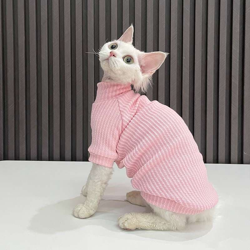 猫服  防寒服 | もこもこタートルネックセーター